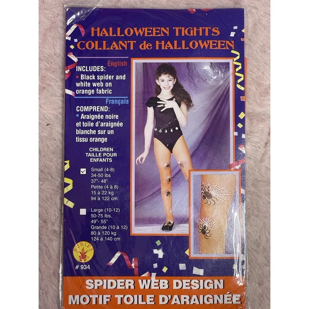 Rubies Lil Tights Orange‎ Spider Child Size Small 35-50lbs